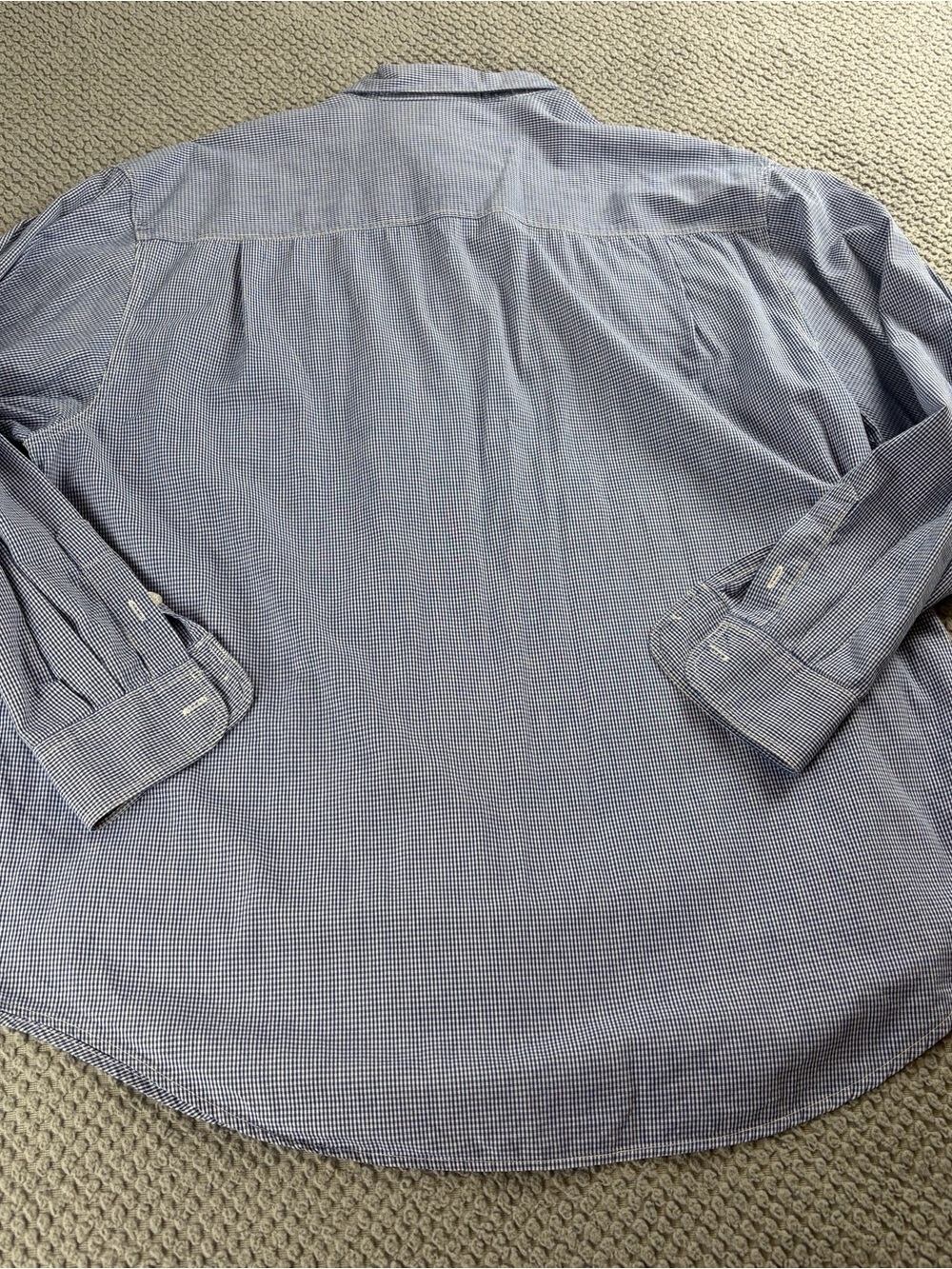 Disney Blue Gingham Button-Up Shirt XL excellent condition! Nice embroidery - Picture 4 of 8